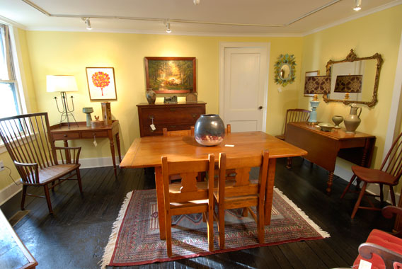 View of the oven room looking towards the back