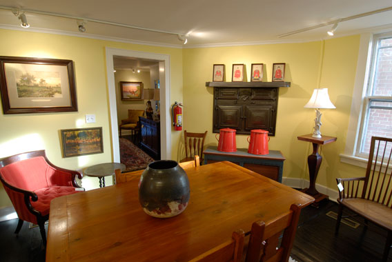 View of the oven room and the oven it is named for