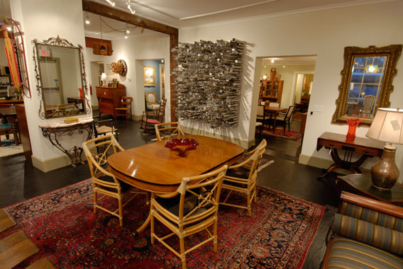 View of the main gallery looking towards the back