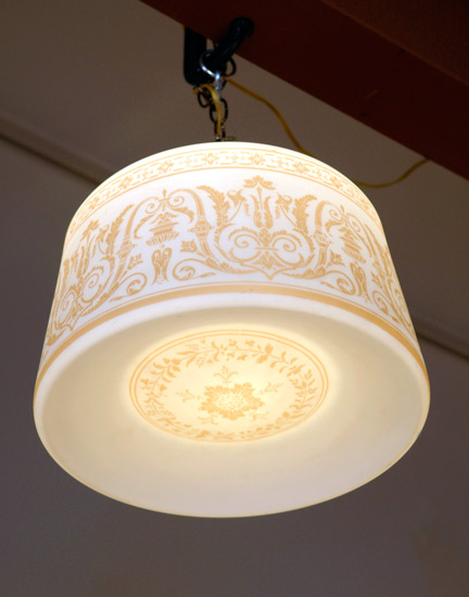 Decorated Glass Pendant Fixture